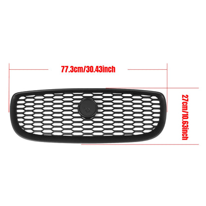 Front Bumper Upper Grille Mesh for Jaguar XE (2015-2020) Matte Black