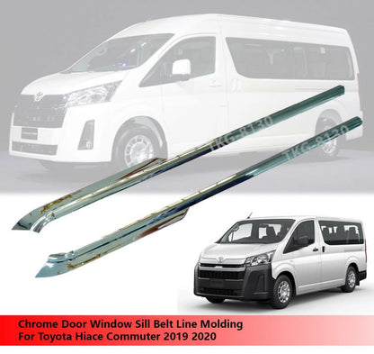 Chrome Door Window Sill for Toyota Hiace Commuter (2019-2020)