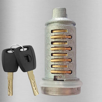 Door Lock Cylinder w/ 2 Keys for Fiat Doblo, Punto, Panda, 500