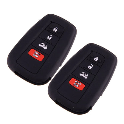 4-Button Remote Cover Case Keychain for Camry Highlander Corolla (2018-2023)