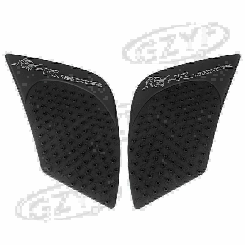 Moto Traction Tank Pads Side Knee Grips for BMW R1200R (2015-2017) Black
