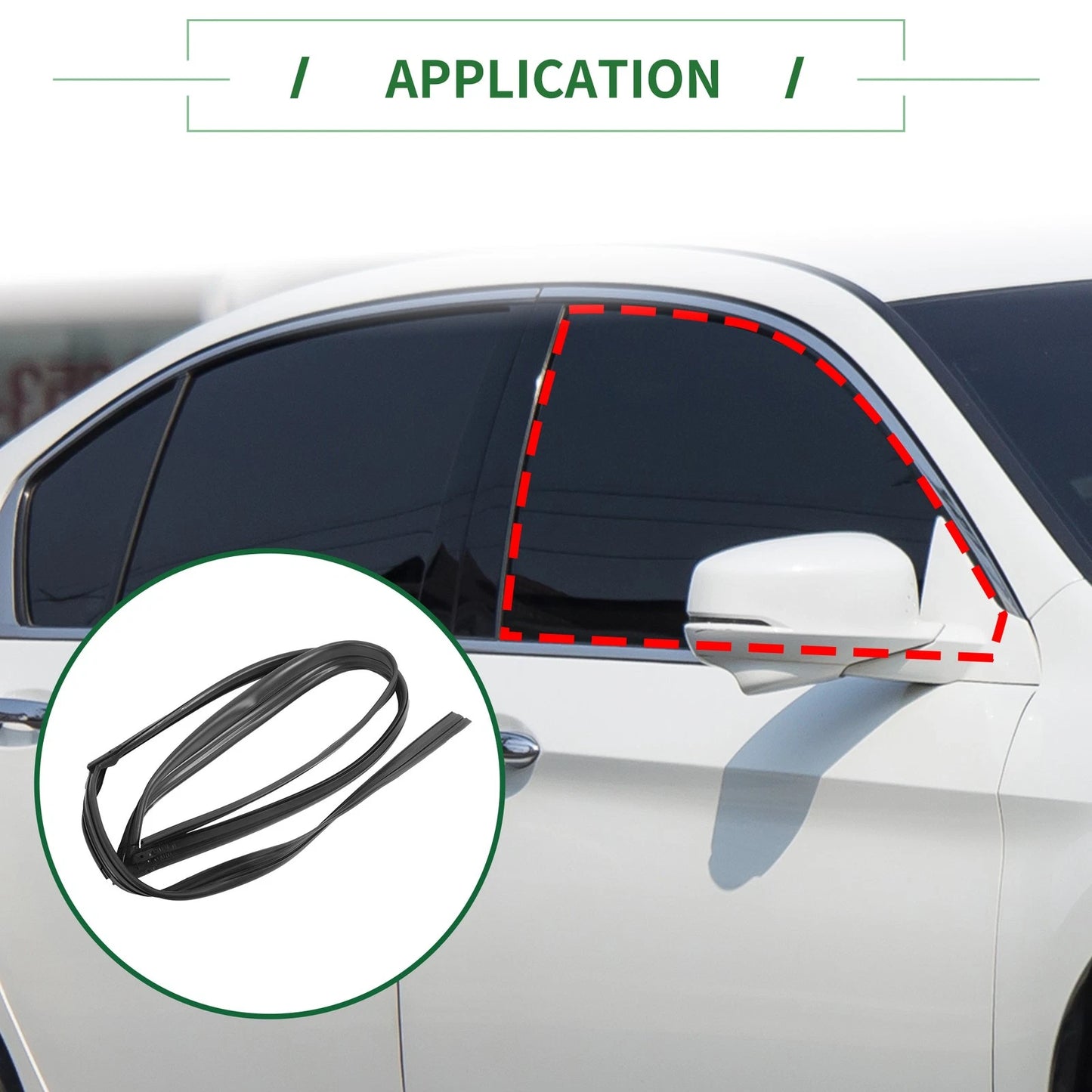 Front Right Door Window Seal Strip for Honda Accord (2003-2007)