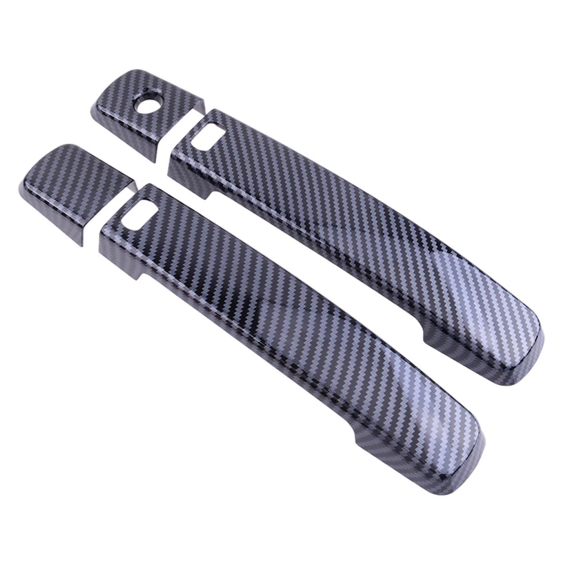 Carbon Fiber ABS Door Handle Cover Trims w/ Key Hole for Nissan Sk