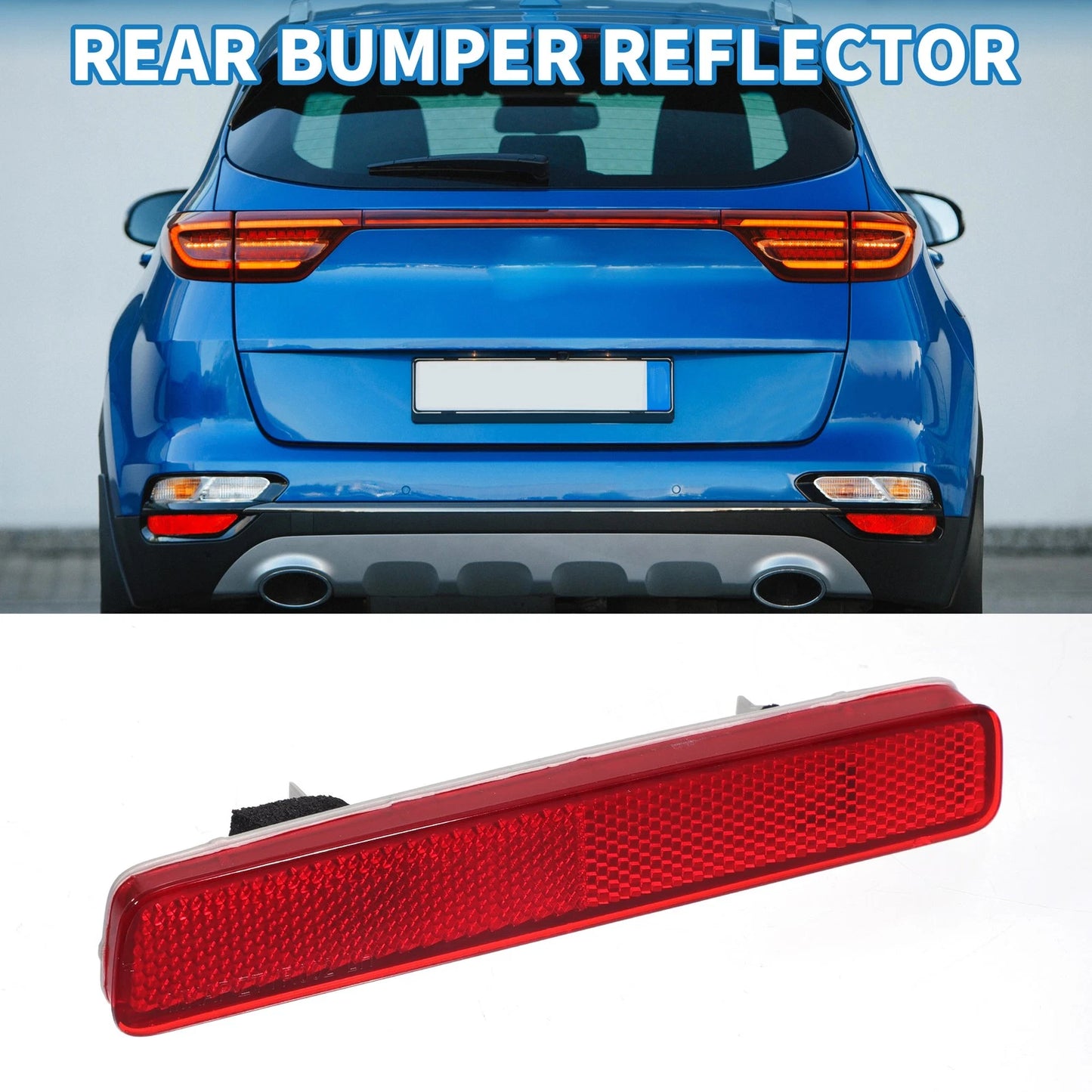 Rear Left Side Bumper Reflector for Toyota Prius (2012–2019)