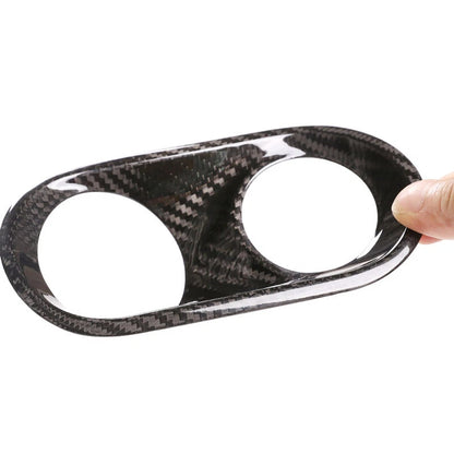 Real Carbon Fiber Headlight Switch Buttons Cover Trim Fit For Macan 2015-2020