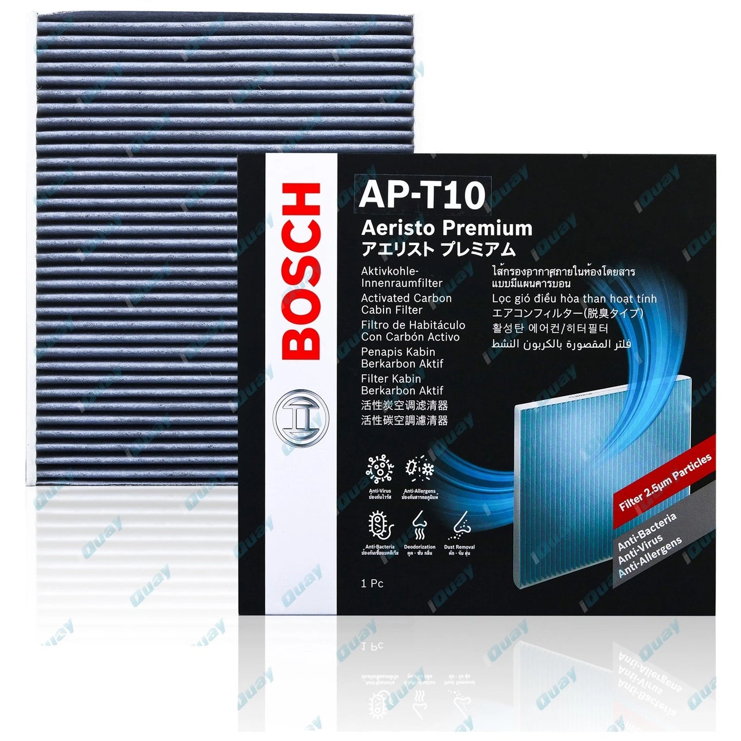 Bosch Aeristo Premium Cabin Air Filter for Toyota Hilux GUN123 GUN125 2015-2019