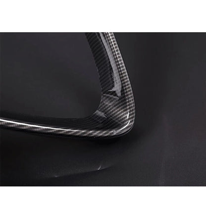 For 2017-2019 Alfa Romeo Stelvio Carbon Style Front Air Vent Grille Cover Trim