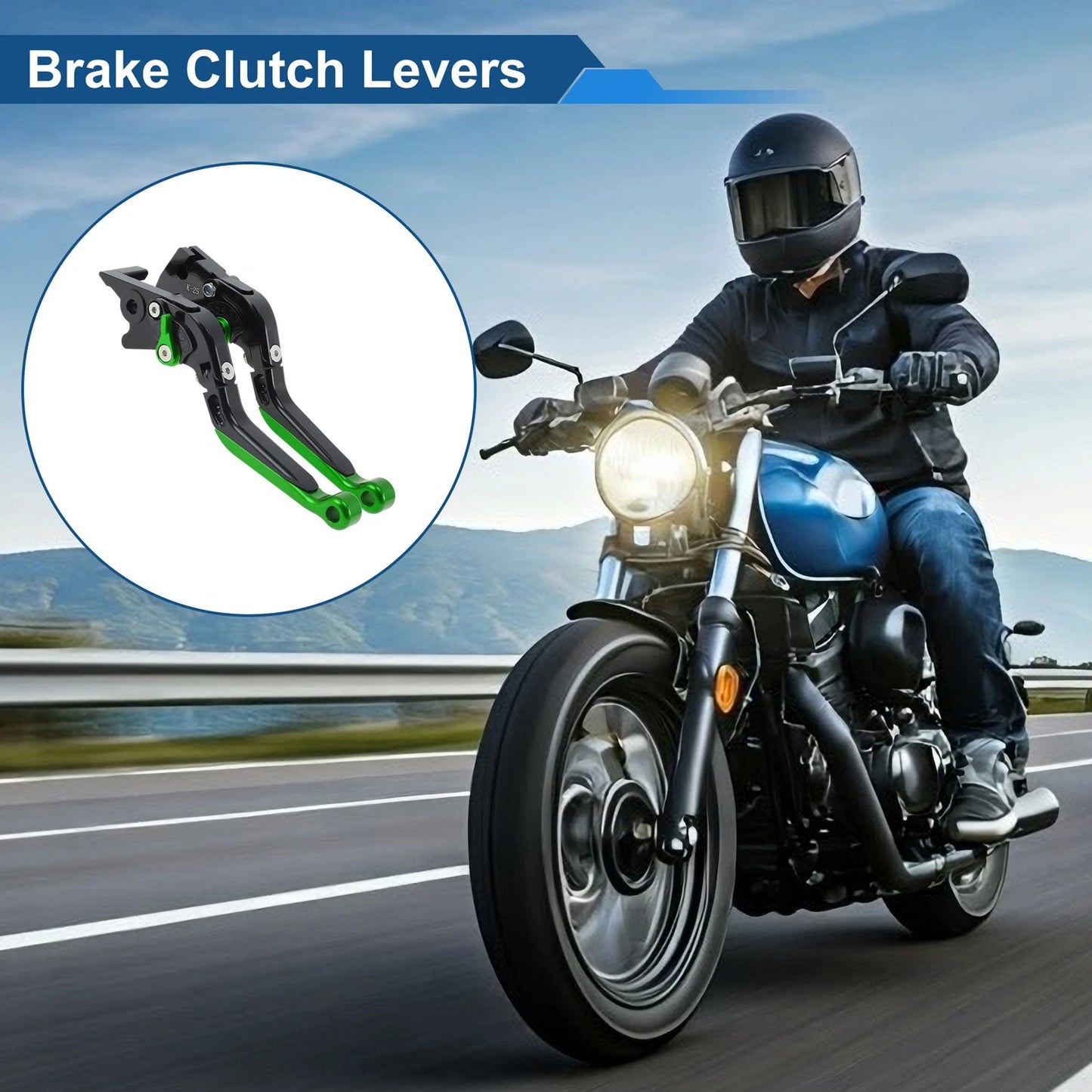 Brake Clutch Levers 1x for Kawasaki Z250SL (2016–2017)