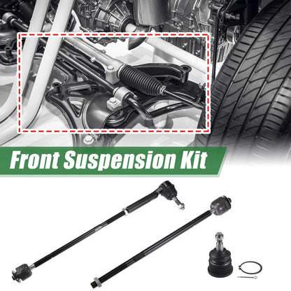 10x Front Suspension Kit Inner Outer Tie Rod End for Dodge Grand Caravan