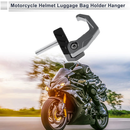 Square Fingerprint Motorcycle Hanging Hook 42mm Titanium Black for Make Model