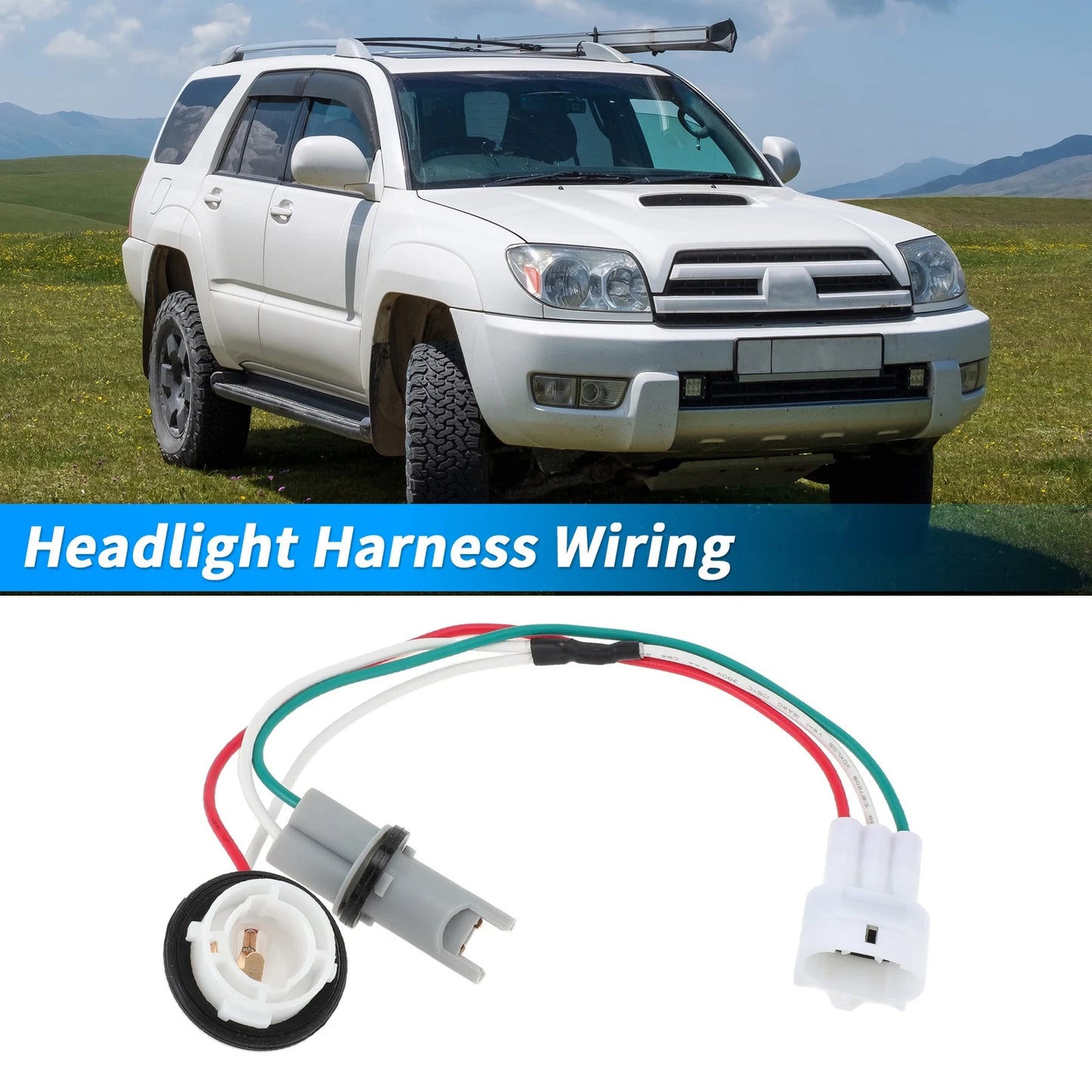 Headlight Bulb Socket Wiring Harness for Toyota 4Runner (2005–2009)