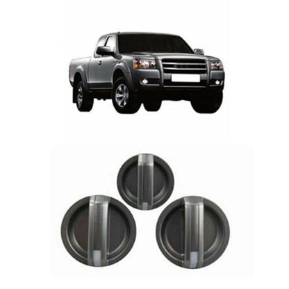 3 Pcs Heater Fan Control Knobs for Ford Ranger PJ/PK, Mazda BT-50 (2006-2011)