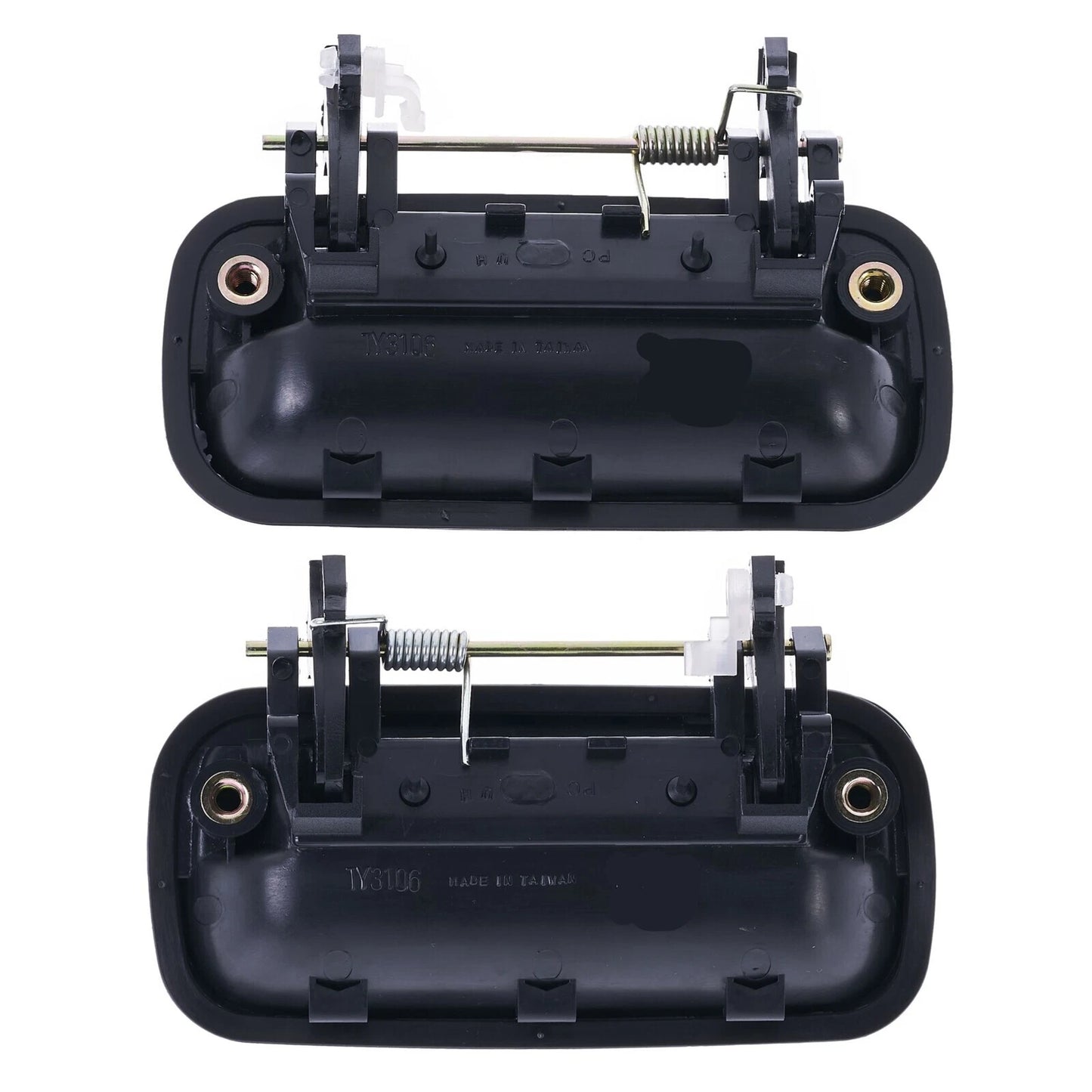 4pc Front & Rear Outer Door Handle Textured Black for Toyota Hilux (1988–1997)