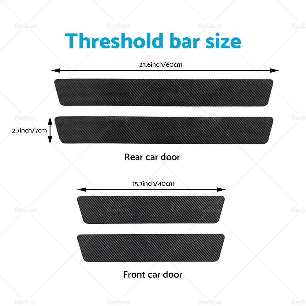 4PCS Door Sill Threshold Stickers for Ford Ranger Wildtrak (2012-2023)