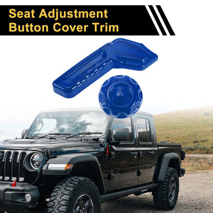 Seat Adjustment Button Cover Trim for Jeep Gladiator JT (2018-2024) Blue