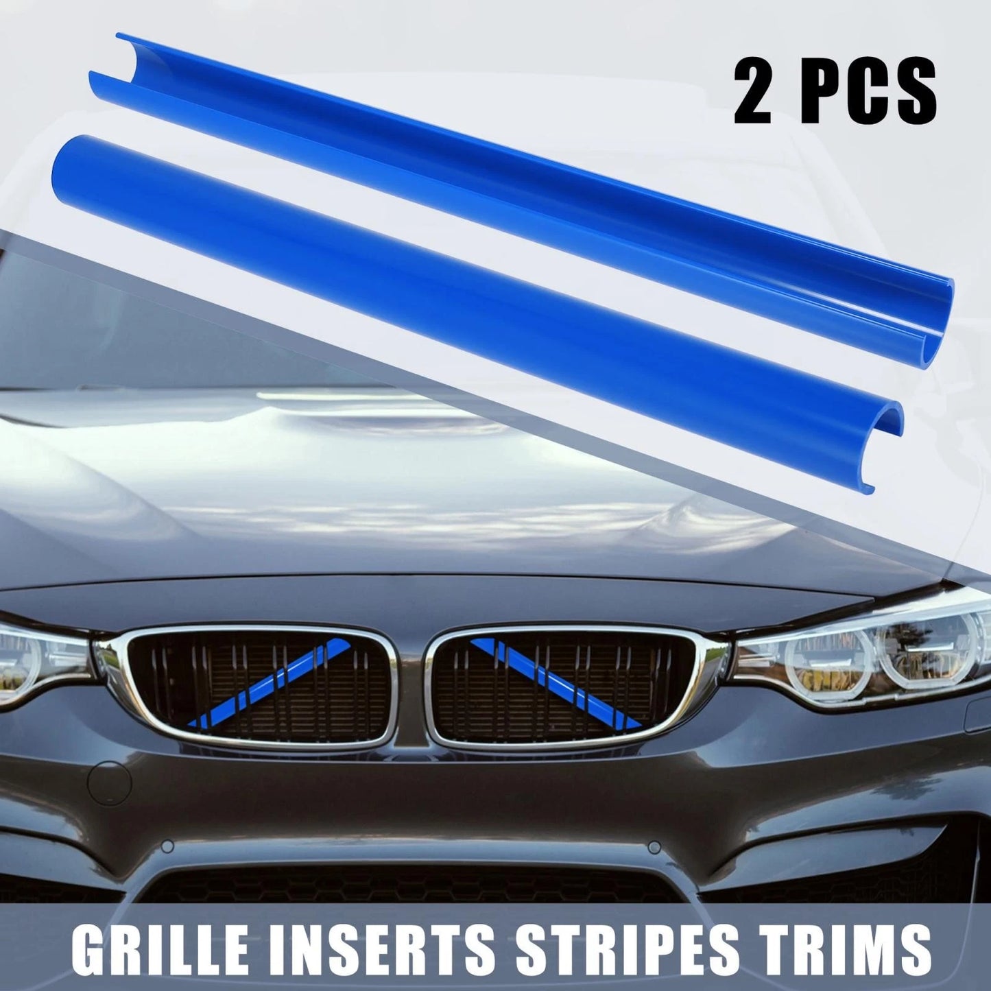 Blue Front Grille Insert Stripes for BMW F25 X3 (2011-2018)