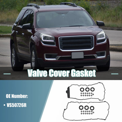 Valve Cover Gasket for GMC Acadia -3.6L V6 3564cc Rubber Black
