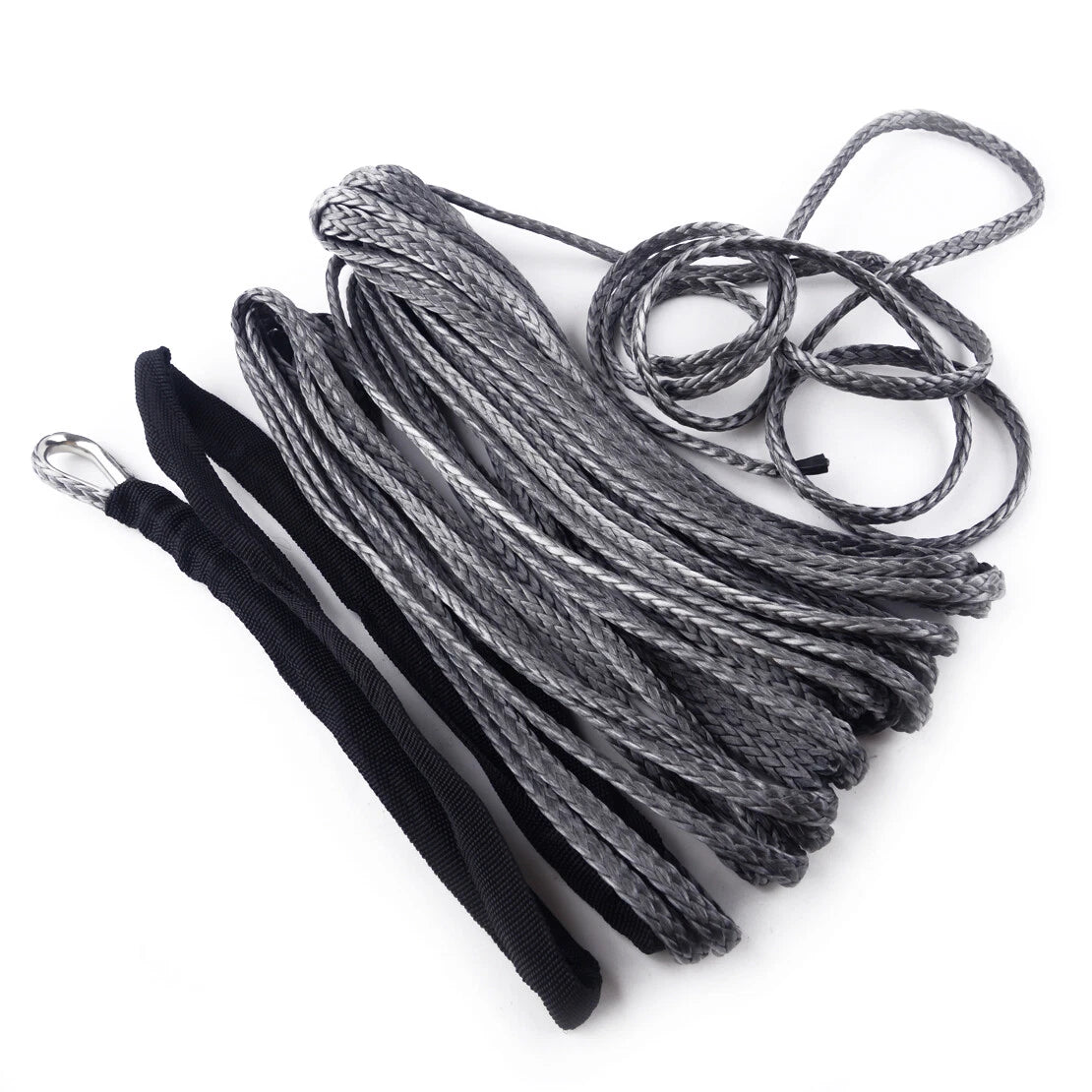 Synthetic Fiber Tow Cable with Hook for ATV Truck Winch