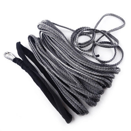 Synthetic Fiber Tow Cable with Hook for ATV Truck Winch