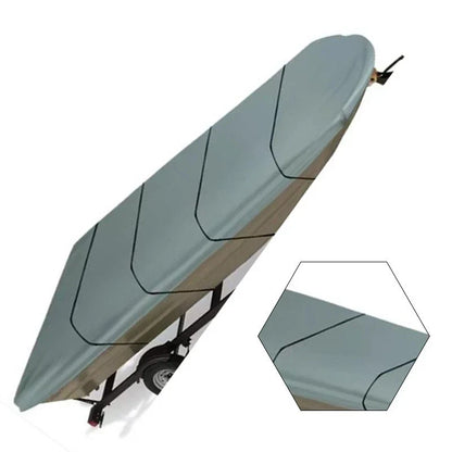 Heavy Duty Boat Cover 426x177cm with Windproof Belts for Outdoor Use
