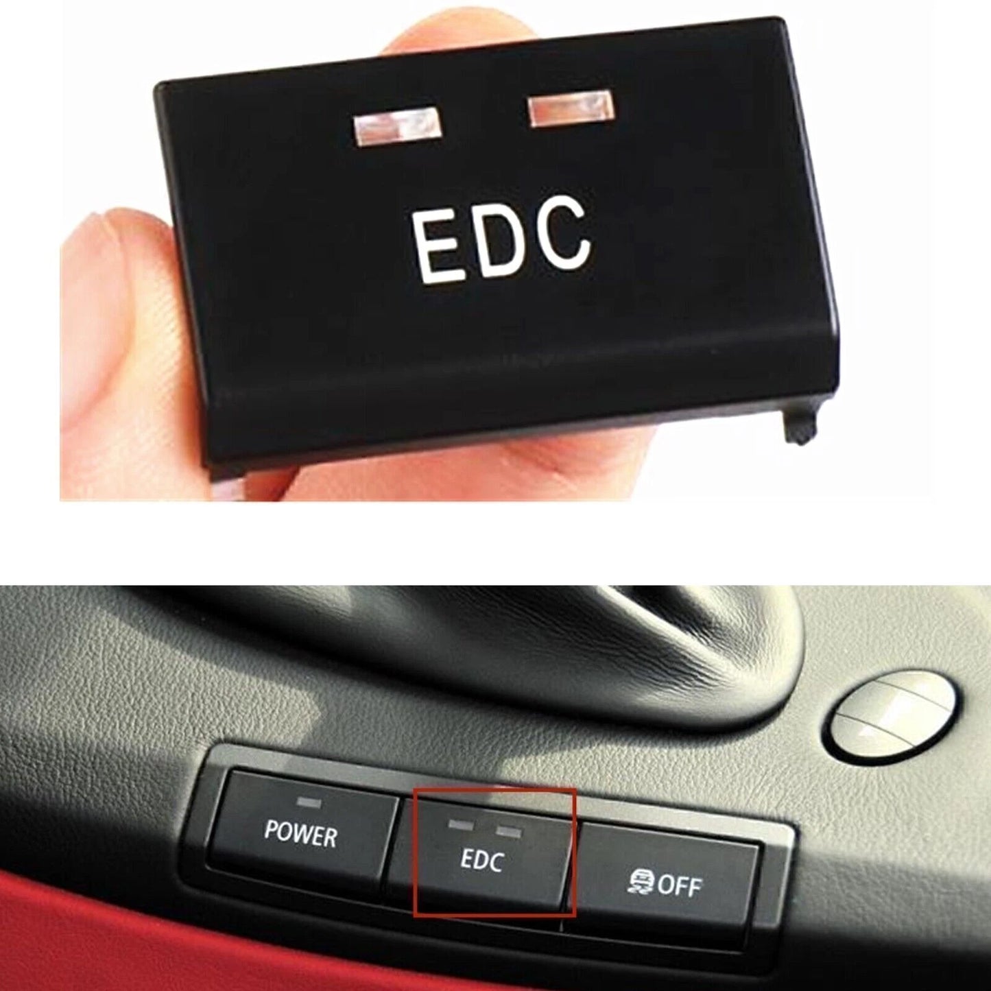 1pc Center EDC Switch Button Cap for BMW 3 Series E90 E92 E93 M3 (2008-2013)