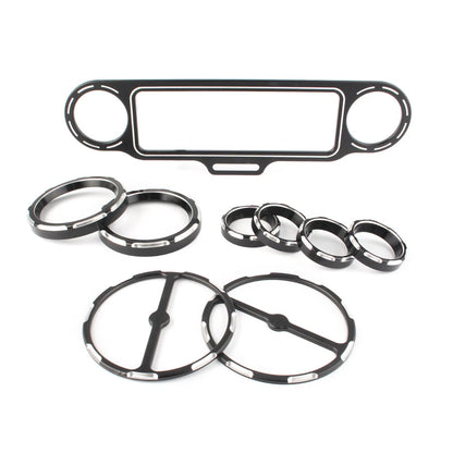 CNC Inner Fairing Trim Bezel Set for Harley Electra Glide, Street Glide (1996-2013)