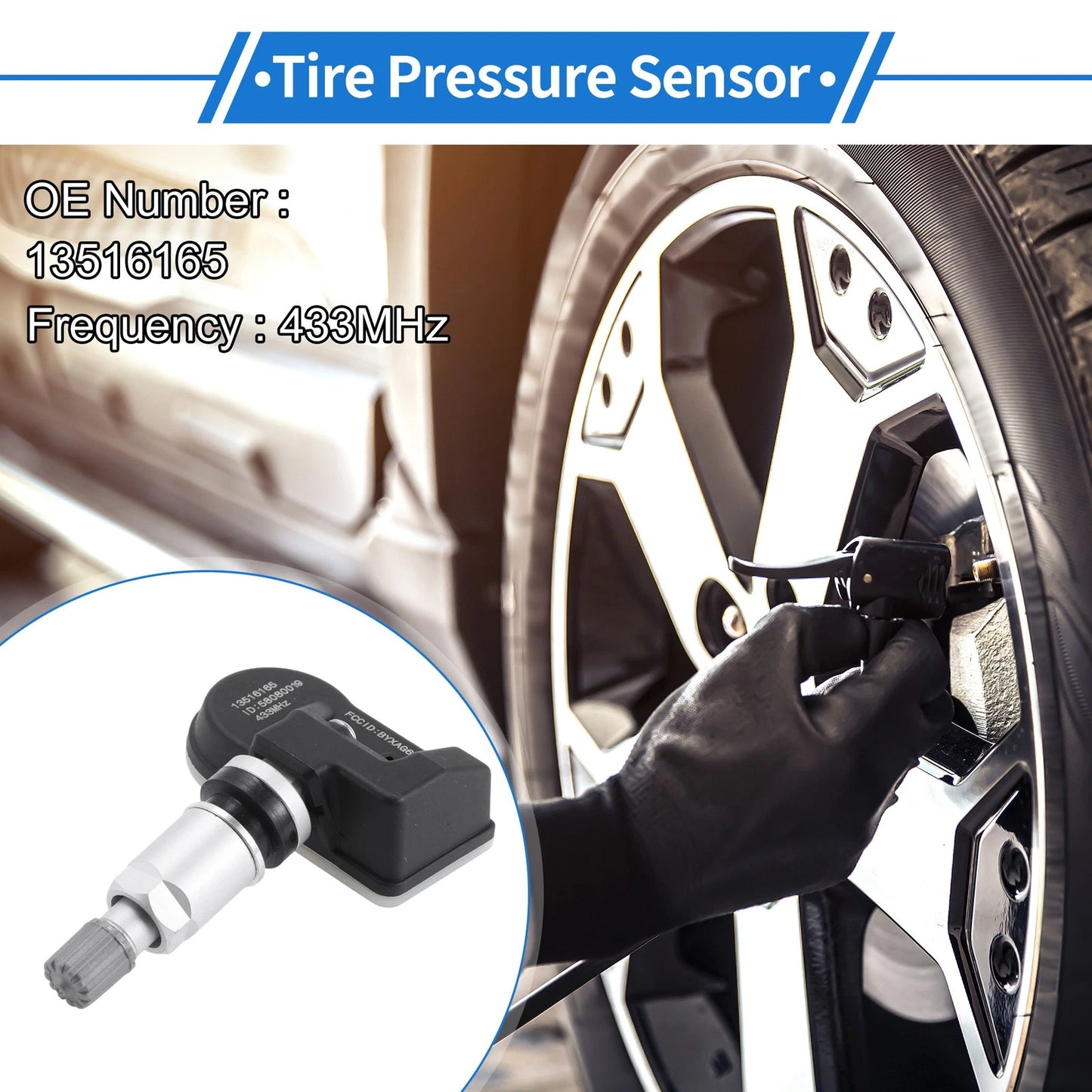Tire Pressure Sensor 433MHz / 1 Pc for Buick Enclave (2018–2021)