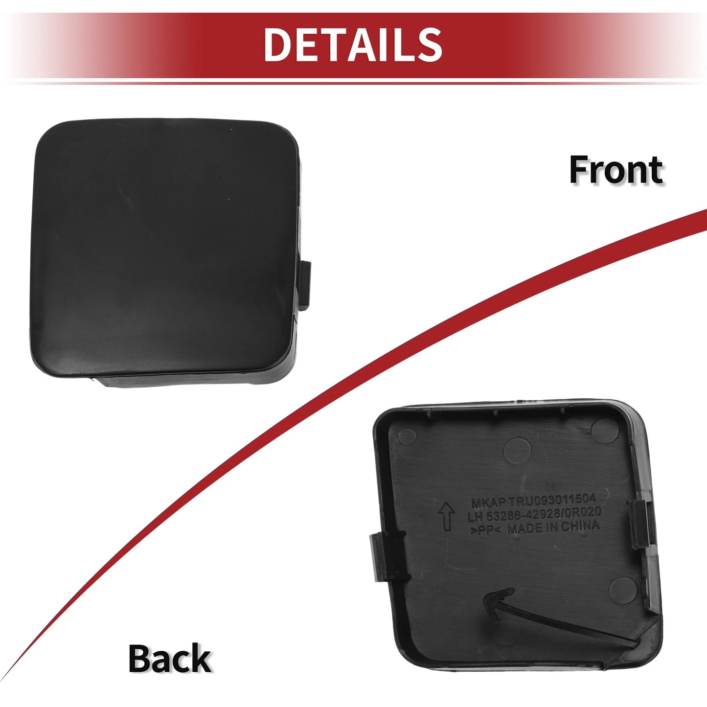 Left Front Tow Hook Cover Cap for Toyota RAV4 (2019-2025)