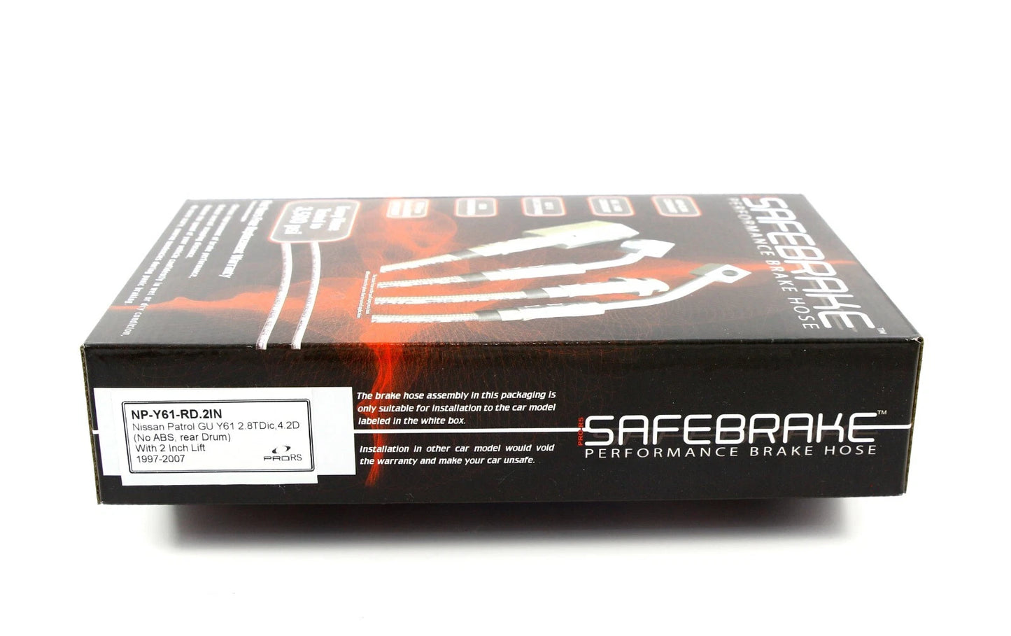Brake Line Kit for Nissan Patrol Y61 GU 2.8TD, 4.2D (No ABS, Rear Drum) (1997-2007)