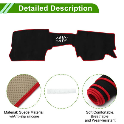 Dashboard Cover Mat for Mazda CX-30 20-24 Sun Protector Pad Black Red