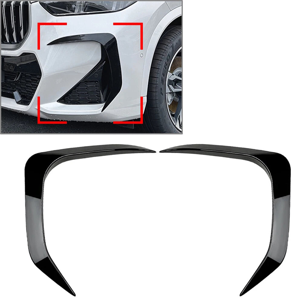 Front Bumper Splitter Fog Light Spoiler for BMW X1 M Sport (2023-2024)