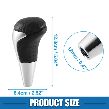 Black Silver Tone Gear Shift Knob for Toyota Land Cruiser