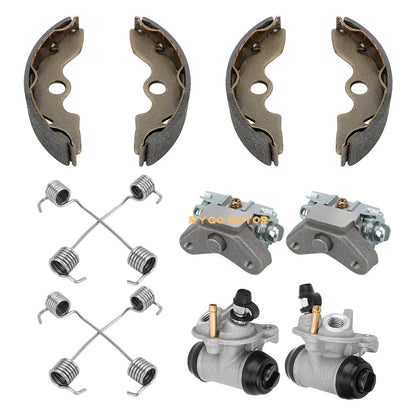 Front Brake Wheel Cylinders 2x4 Adjuster Shoes Set for Honda TRX300