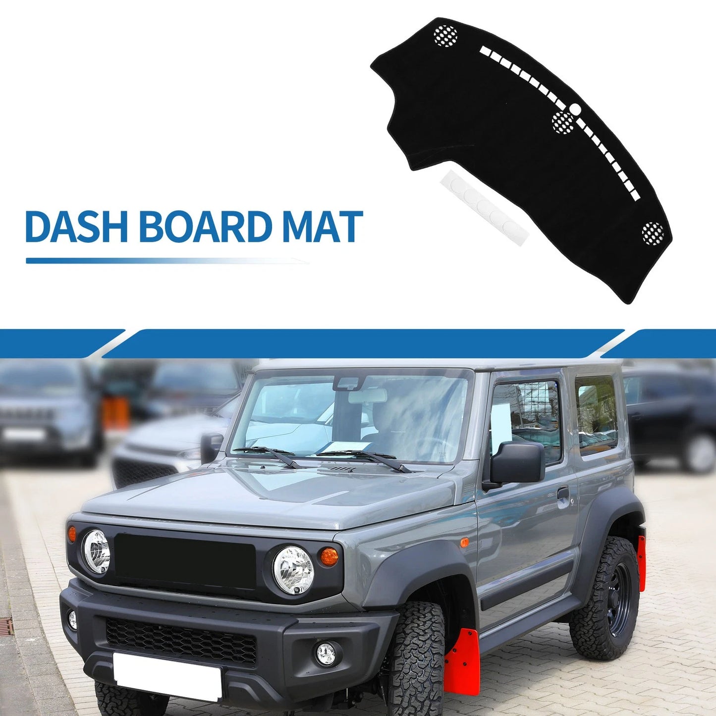 Dash Cover Mat for Dodge Challenger (2015-2024) Black