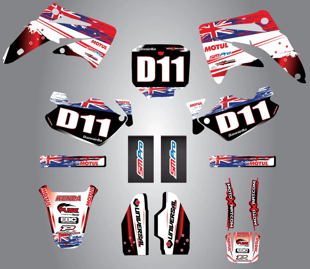 Custom Graphic Kit for Honda CR 85 (2003-2012) - Aussie Pride