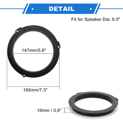 Speaker Spacer Ring Adapter for Ford Edge 6.5" Speakers (2015-2023) 2 x Pcs