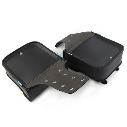 Black Motorcycle Leather Side Saddle Bags for Harley Sportster XL883/1200
