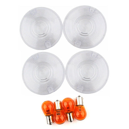 Clear Lens Covers for Harley Davidson Glide Front Rear Turn Signal Lights