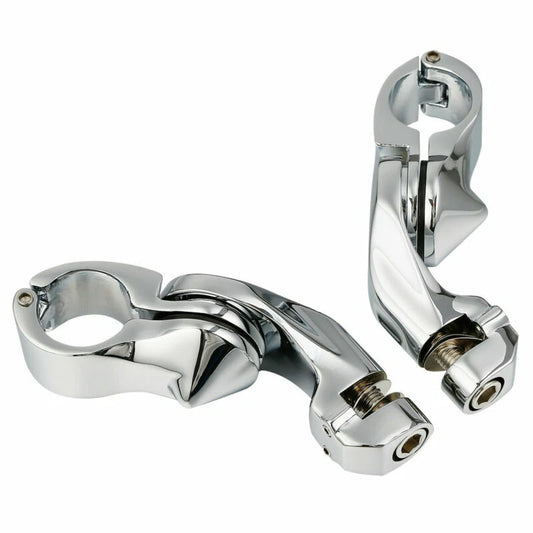 1 1/4" Adjustable Short Angle Highway Footpeg Mount for Harley
