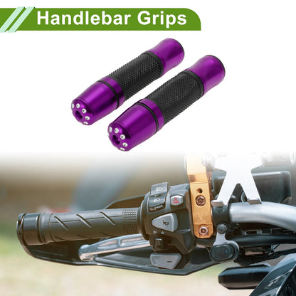 Grips / 7/8" 22mm / Aluminum Alloy Purple Hand Grips for Motorcycle