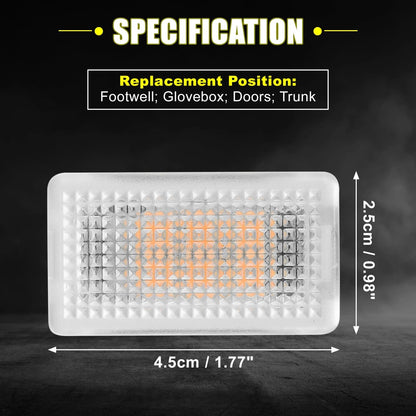 8pcs LED Footwell Lights for Tesla Model 3/Y/X (2017-2023) Pink Purple