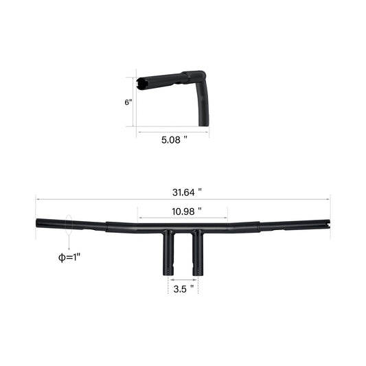 1-1/4" T-Bar Handlebar for Harley Sportster