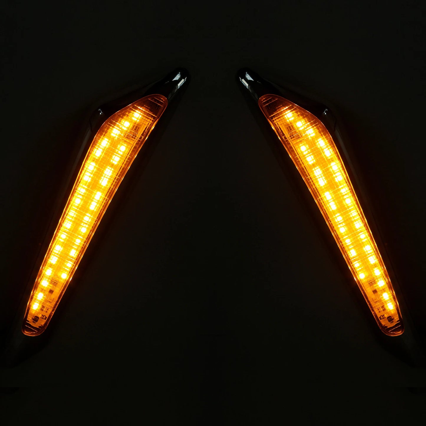 Front Brake Fork Mounted LED Amber Lights for Honda GL1800 (2018-2025)