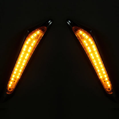 Front Brake Fork Mounted LED Amber Lights for Honda GL1800 (2018-2025)