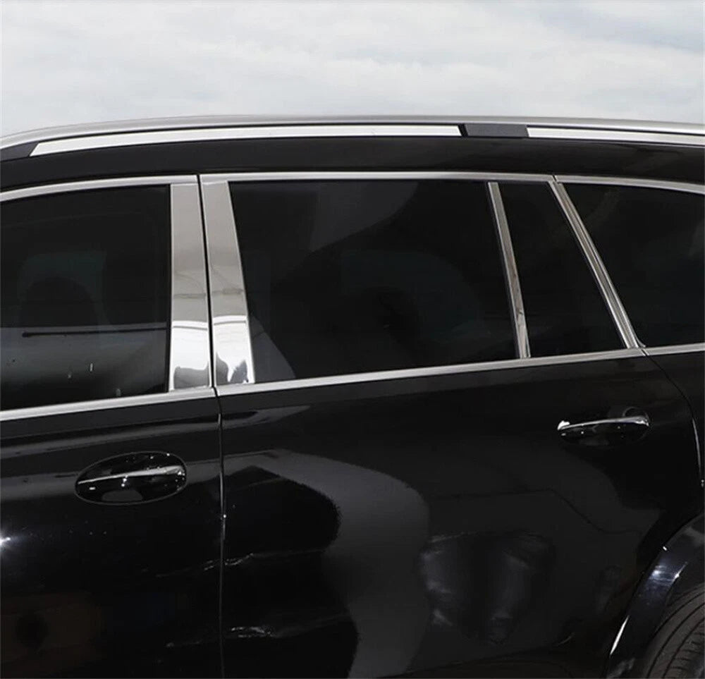 10× Alloy Window Pillar Posts Panel Door Trim for Benz GLE GLS Class X167 (2020–2022)