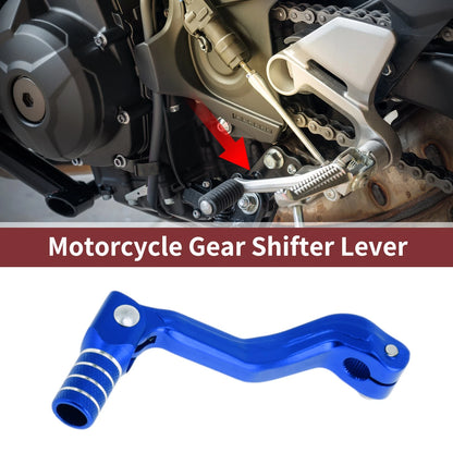 Folding Gear Shifter Lever Blue Silver Tone for Kayo T2