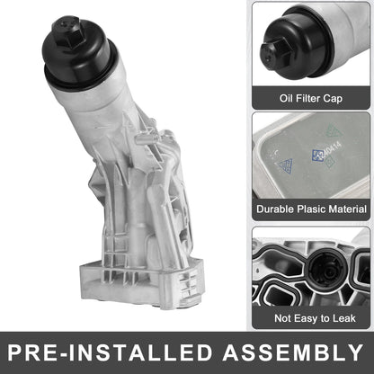 Engine Oil Cooler Filter Housing with Gaskets for BMW 330i, 530e (2017-2023)