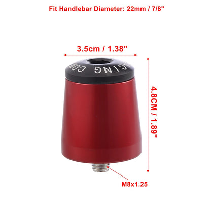 1 Pair Handlebar End Plugs for Kawasaki Ninja 400 Black Red (2018–2021)
