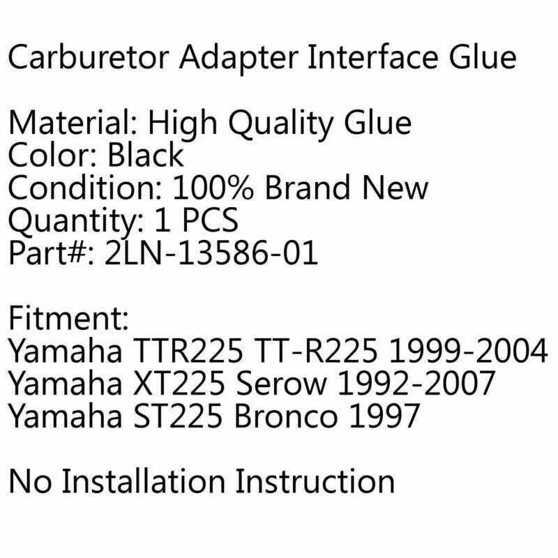 Intake Manifold Carburetor for Yamaha XT225 TTR225 ST225 (1992-2007)