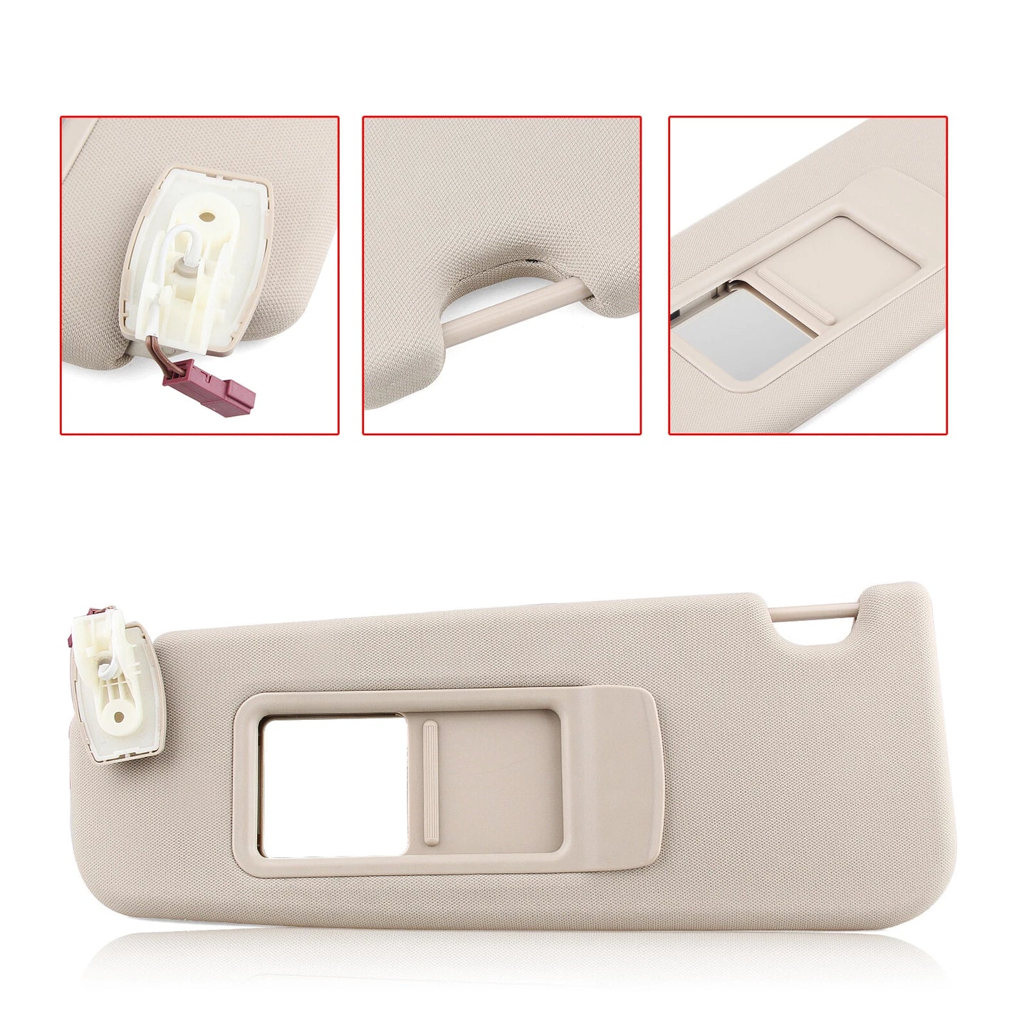 1pc Front Left Sunvisor for BMW F10 F18 (2011-2016) Beige